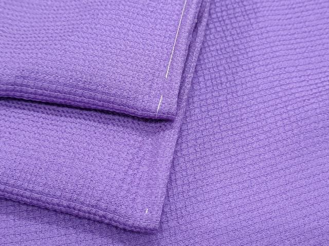 平和屋着物▽上質な色無地　単衣　江戸紫色　正絹　逸品　CABG2690th 22,425円