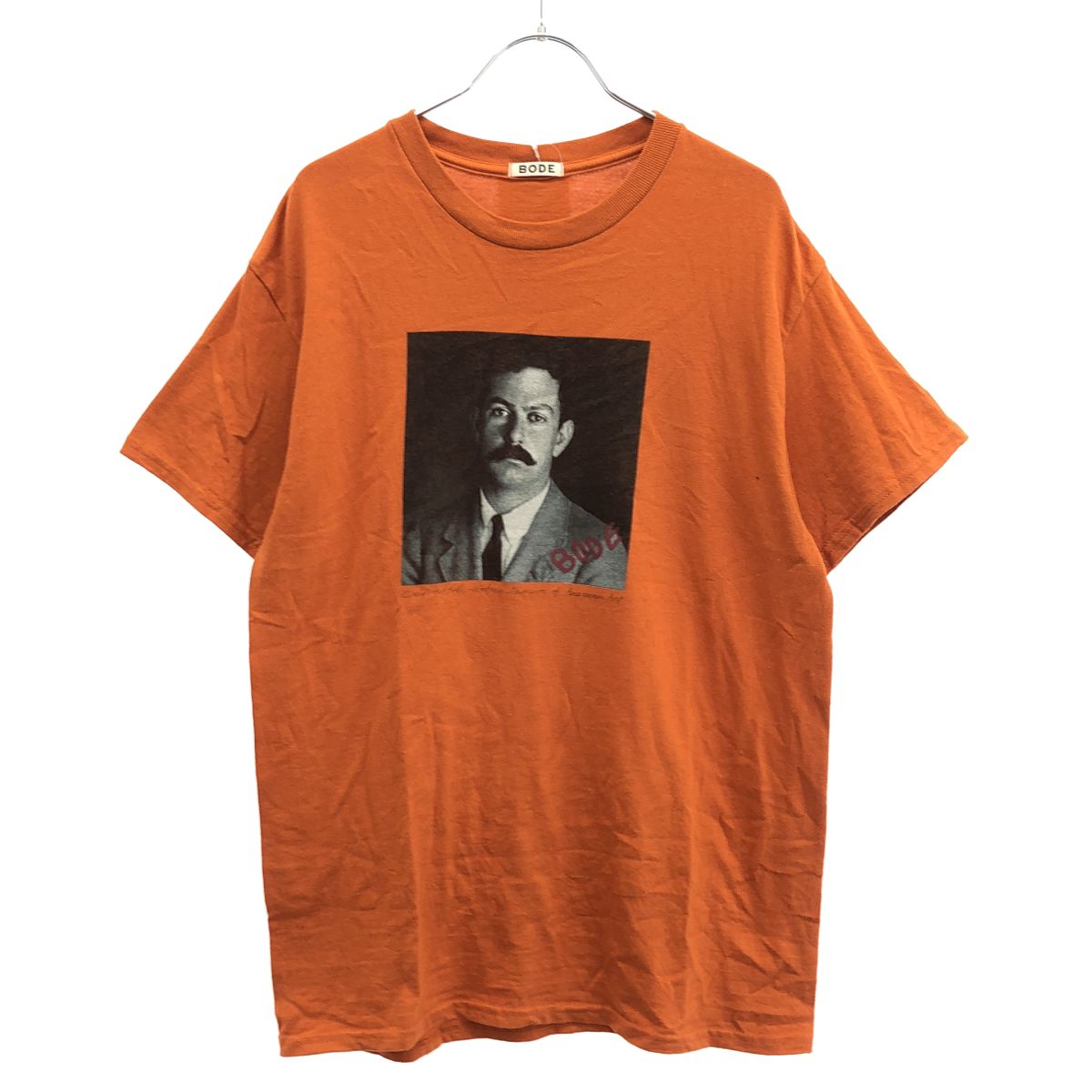 BODE NY ボーディー WHITNEY MUSEUM限定 CALDER CARTE D’IDENTITE TEE フォトプリントTシャツ オレンジ M