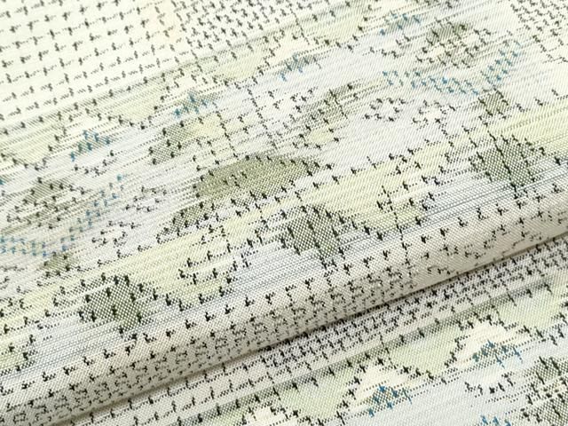 平和屋着物▽上質な紬　単衣　色紙重ね吉祥文　正絹　逸品　CABG2633th