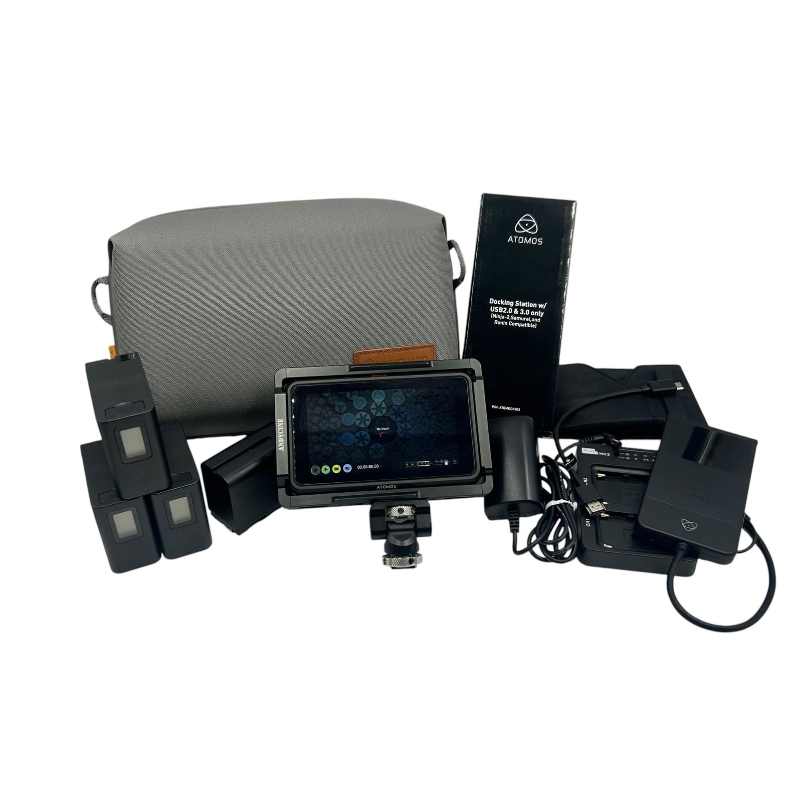 ■ATOMOS NINJA V 5インチ HDRモニターレコーダー SSDケース バッテリー5個 充電器 ケース付 動作確認済み2573021,2573021