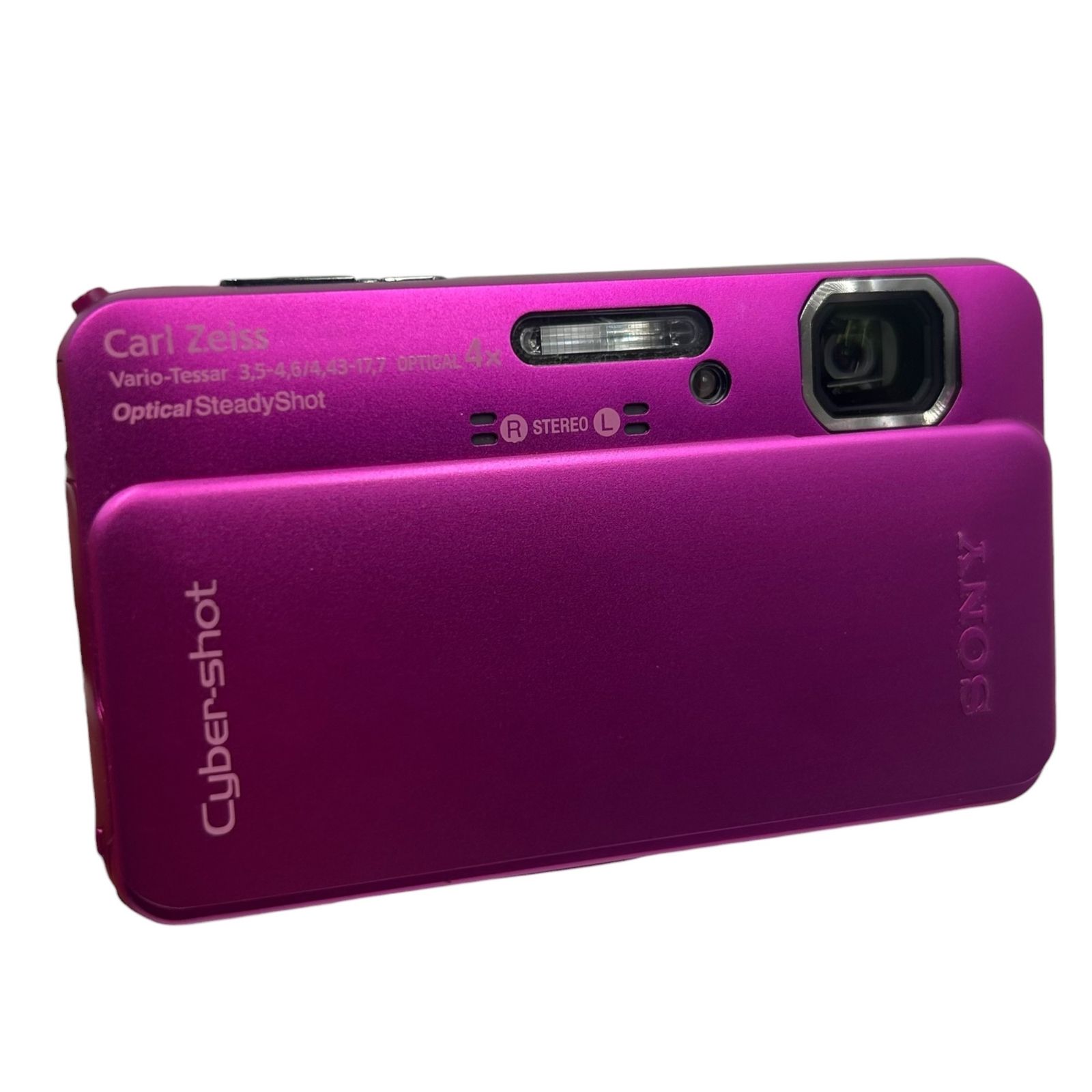 ■SONY Cyber-shot DSC-TX10 ピンク 16.2MP 防水 コンパクトデジタルカメラ Carl Zeiss レンズ バッテリー付 動作確認済み2575131,2575131