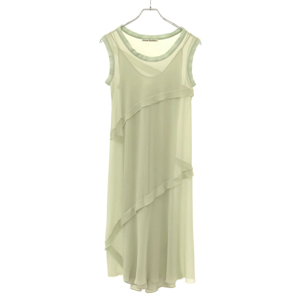 Acne Studios アクネストゥディオズ ノースリーブポリエステルワンピース FN-WN-DRES000307 グリーン 36