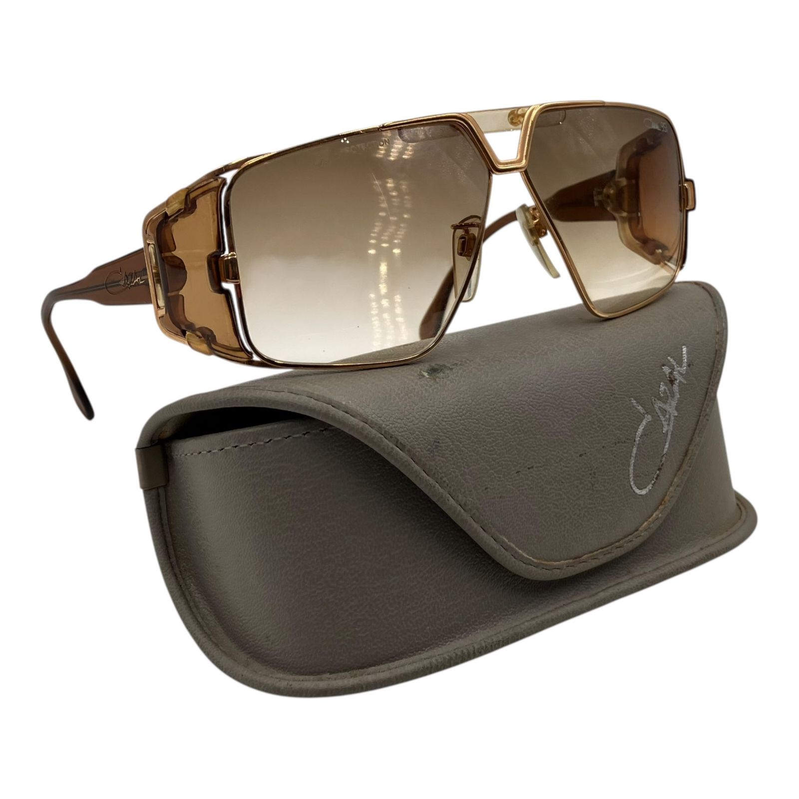 ■CAZAL 951 COL97 サングラス ブラウン ゴールド グラデーションレンズ ケース付き カザール アイウェア メンズ レディース2578163,2578163