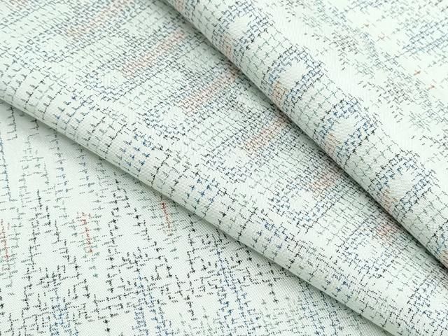 平和屋着物▽上質な紬　単衣　吉祥文　正絹　逸品　CABG2652th
