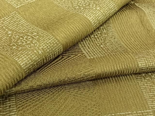 平和屋着物▽上質な小紋　単衣　正倉院花文　正絹　逸品　AABI7044jh