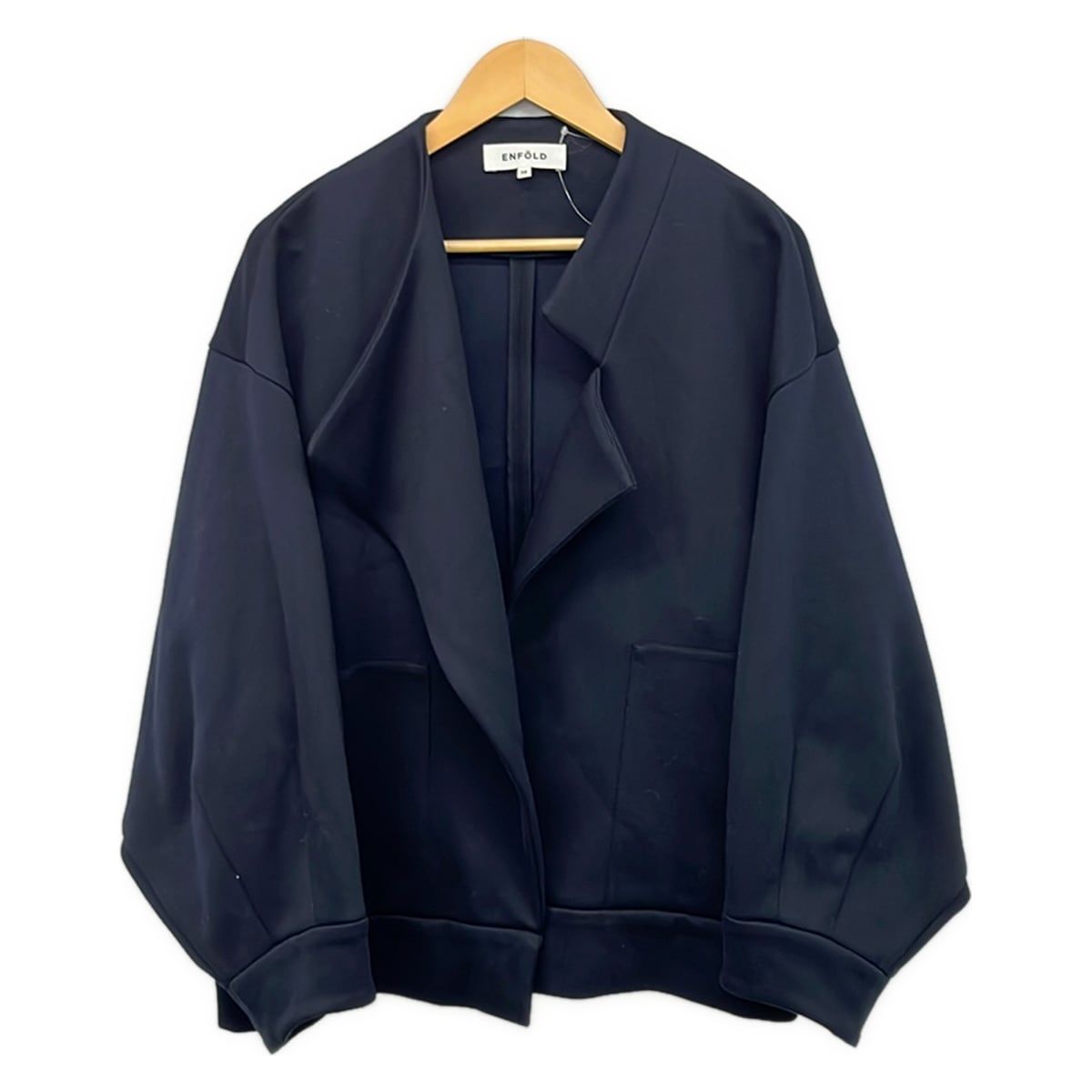 ENFOLD(エンフォルド) ジャケット サイズ38 M レディース美品 - ダークネイビー 長袖/秋