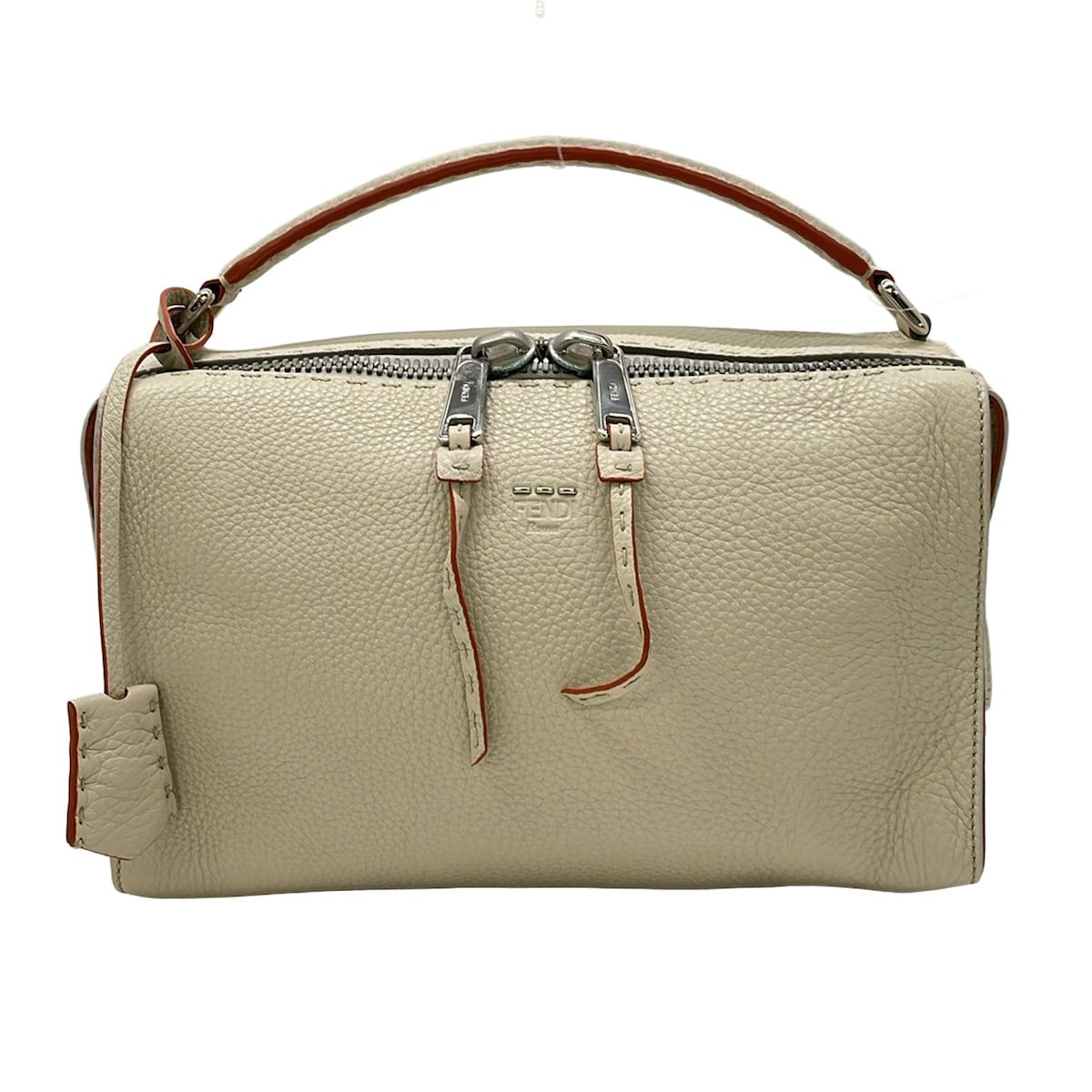 FENDI(フェンディ) ハンドバッグ レイセレリア 8BL137 ベージュ レザー
