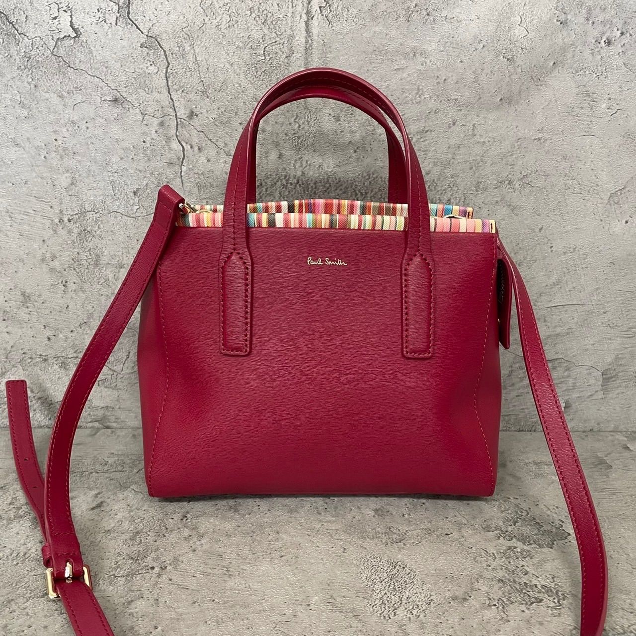 未使用級 Paul Smith ポールスミス 2way ショルダーバッグ クロス