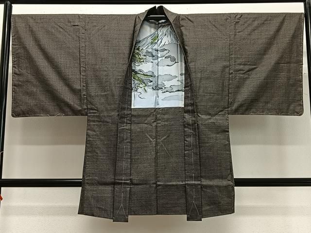 平和屋着物＃男性　長羽織　本場大島紬　100亀甲　総詰め　正絹　逸品　未使用　CABG3717ua 平和屋着物＃男性 長羽織 本場大島紬 100亀甲 総詰め 正絹 逸品 未使用