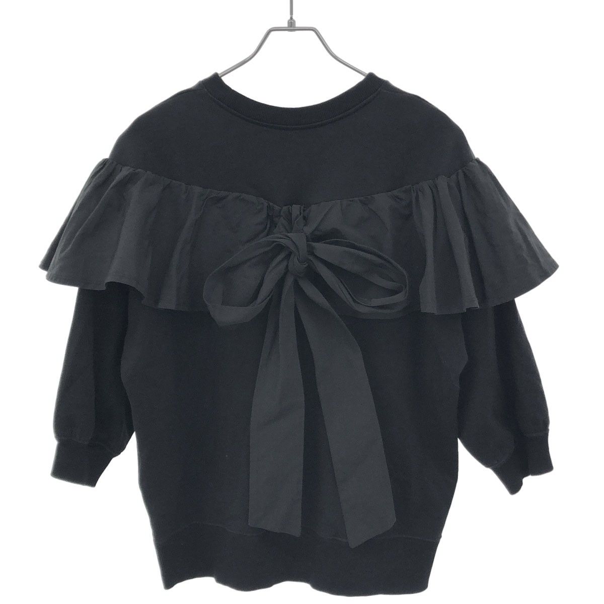 VALENTINO ヴァレンティノ フリルリボンスウェットプルオーバー 