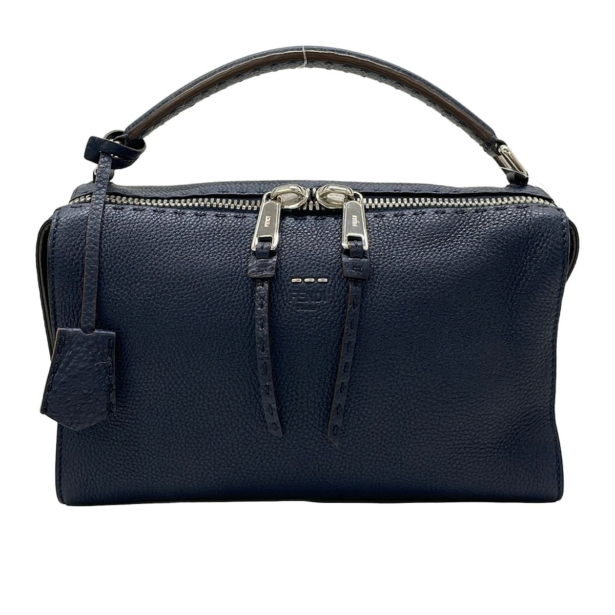 FENDI(フェンディ) ハンドバッグ レイセレリア 8BL137 ダークネイビー レザー