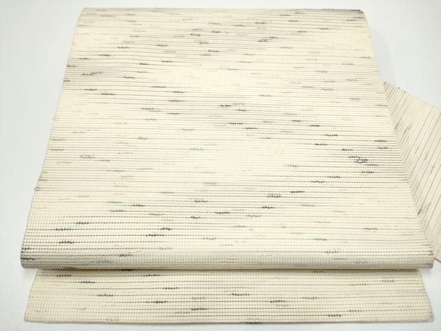 平和屋着物●本場筑前博多織　八寸名古屋帯　霞文　正絹　逸品　CABG6127hy