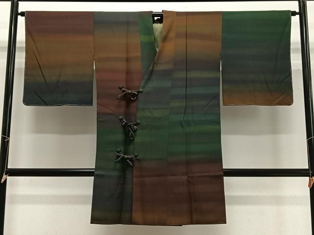 平和屋着物∞道中着　霞文　暈し染め　ロング丈　正絹　逸品　未使用　CABG3691ua