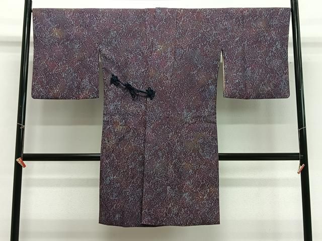 平和屋着物∞道中着　ふくれ織　霞文　暈し染め　ロング丈　正絹　逸品　CABG3692ua