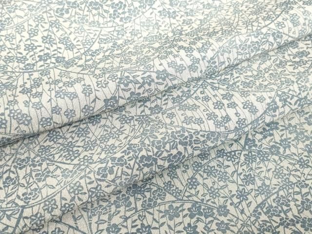 平和屋着物▽上質な小紋　単衣　小花文　正絹　逸品　DABE4675az
