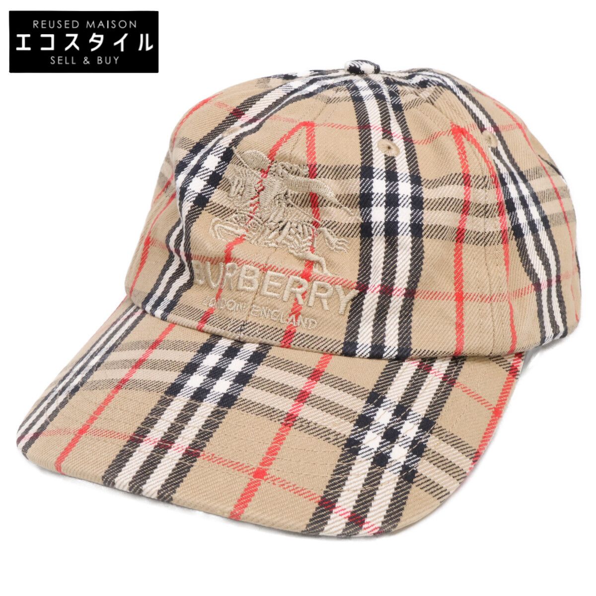 Supreme　シュプリーム　【美品】22SS Burberry Denim 6-Panel バーバリー デニム 6パネル キャップ