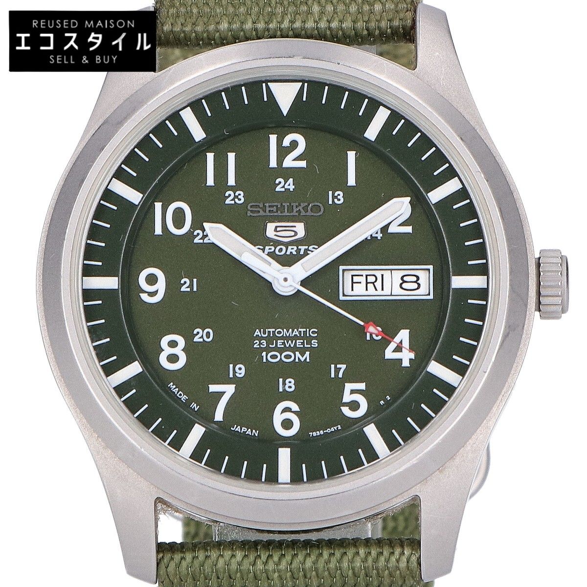 SEIKO　セイコー　SNZG09J1 7S36 5スポーツ シースルーバック 自動巻き