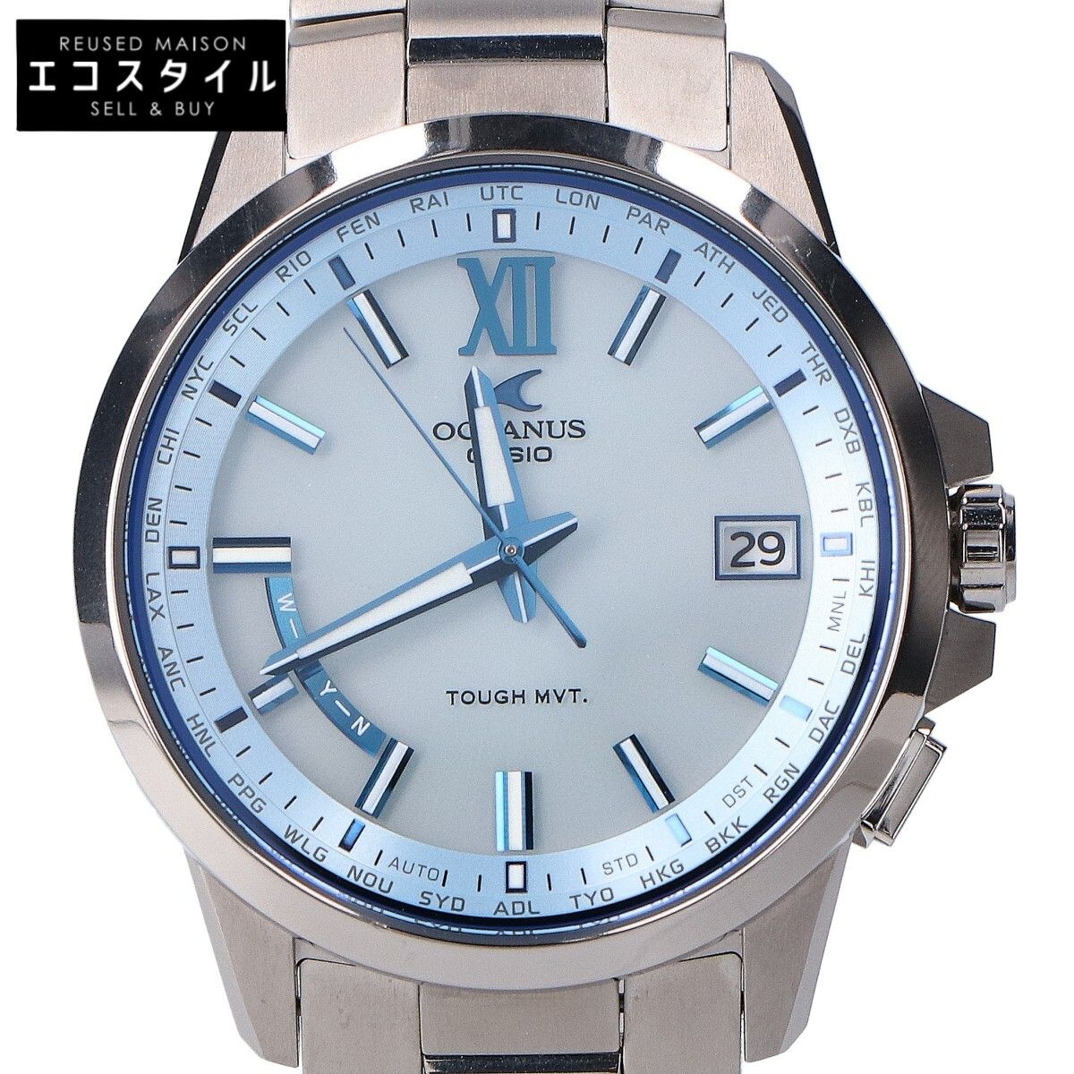 CASIO カシオ 【美品】OCW-T150-2AJF OCEANUS オシアナス 3針デイト 