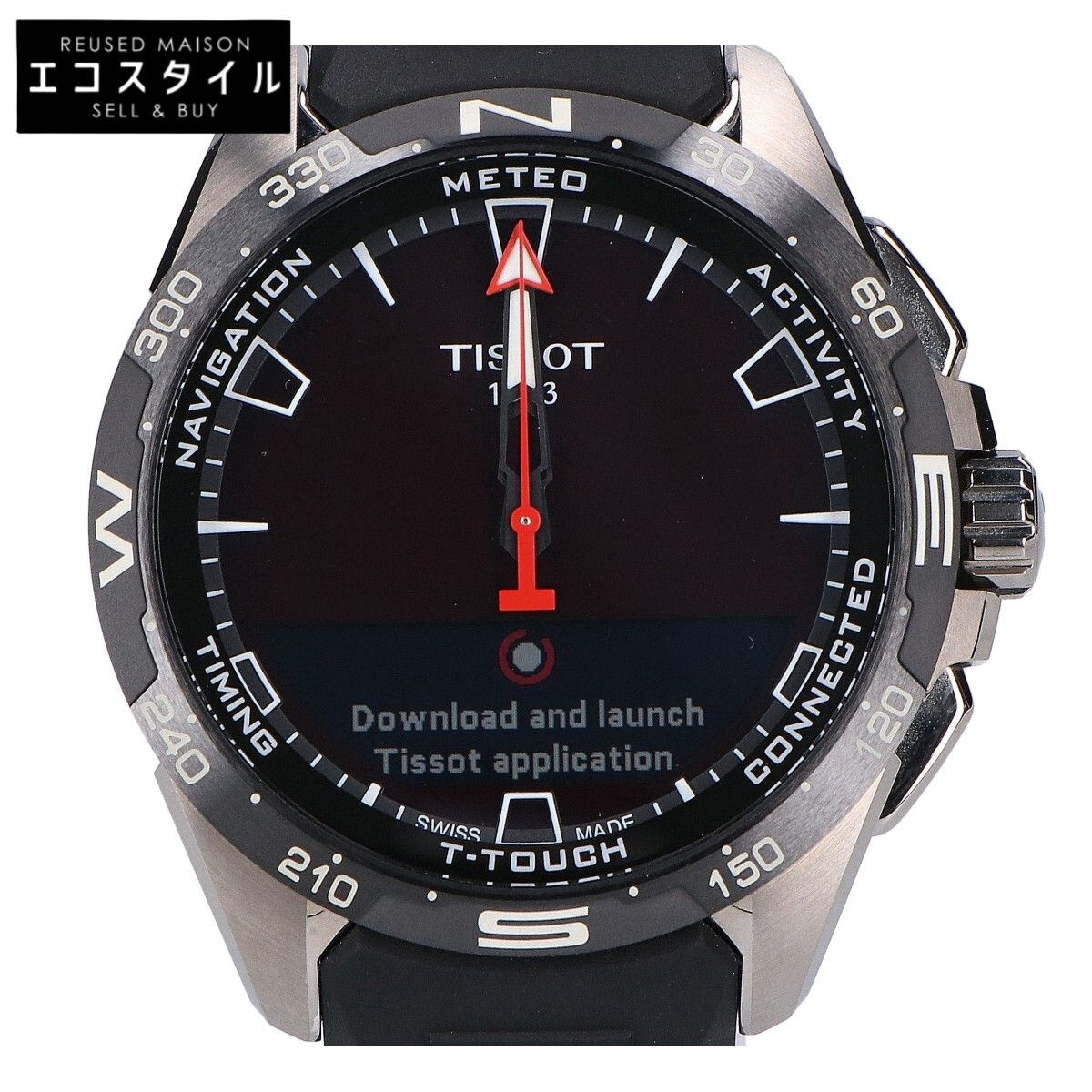 TISSOT　ティソ　【美品】T121420A TISSOT T-タッチ コネクト ソーラー 47.5mm スマートウォッチ
