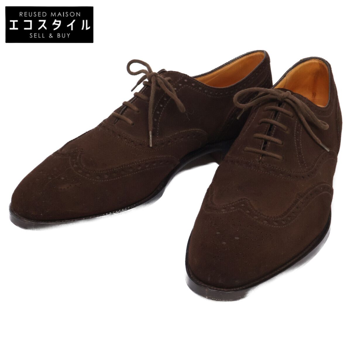 JOHN LOBB　ジョンロブ　MARSHALL マーシャル 236ラスト スエード ウィングチップ ダービーシューズ　8E