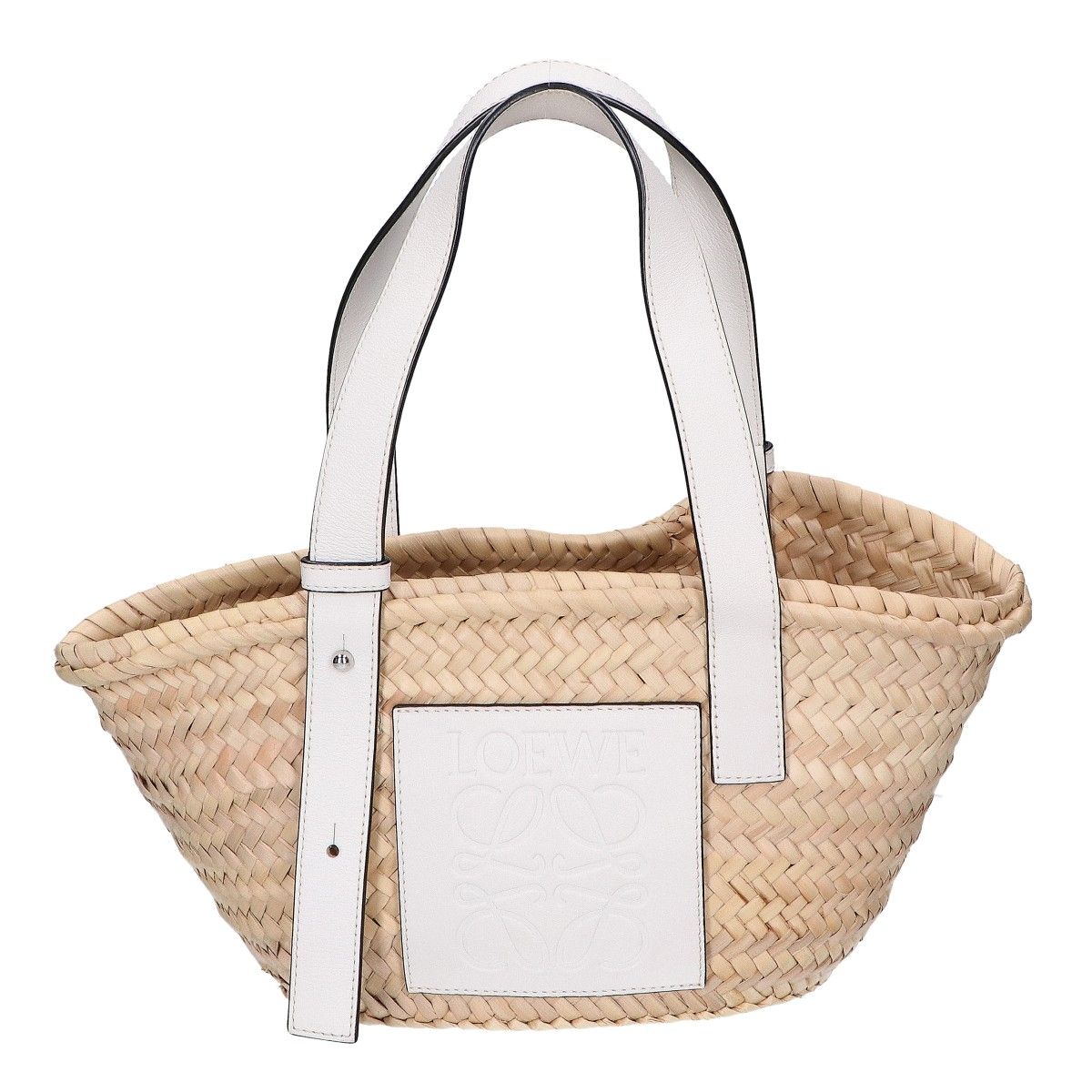 LOEWE ロエベ 【美品】バスケットバッグ スモール ヤシの葉&カーフ 