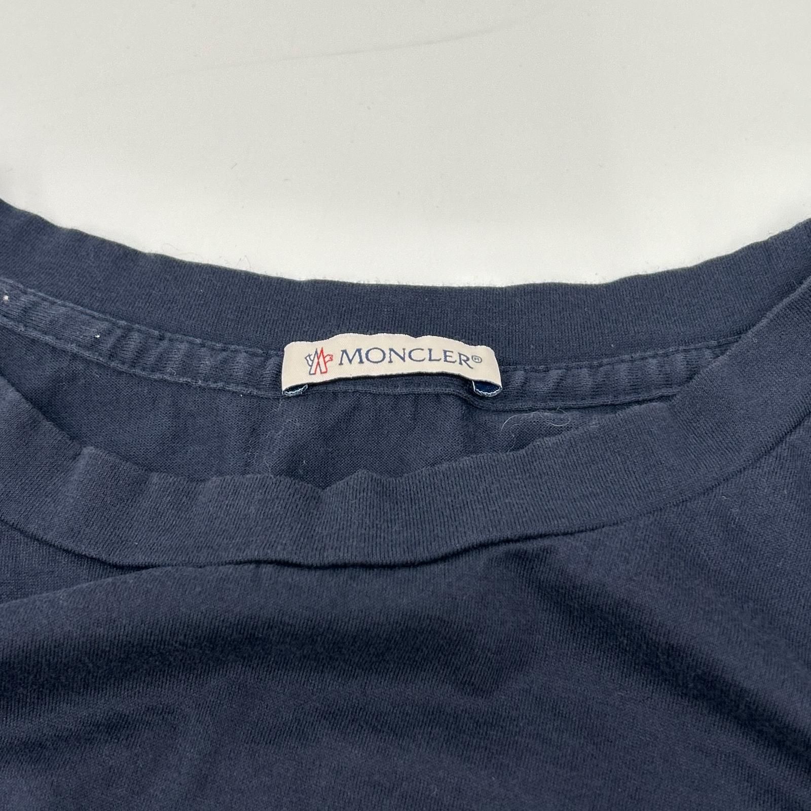 MONCLER モンクレール 21年製 ネイビー S/S Tシャツ L - メルカリ