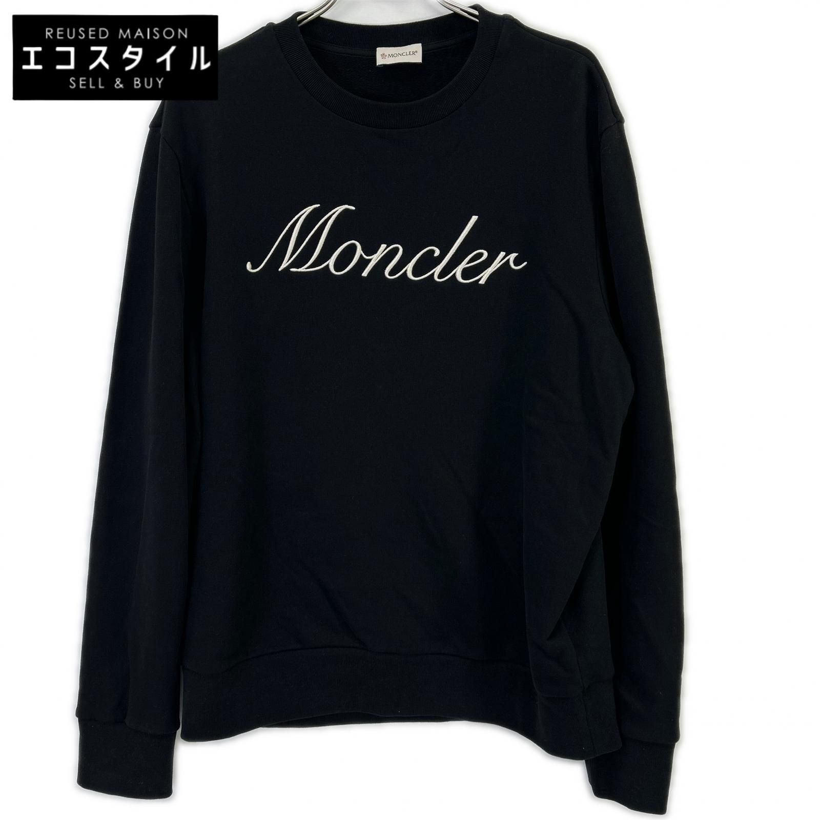 MONCLER モンクレール 24年製 ブラック FELPA スウェットシャツ XL 