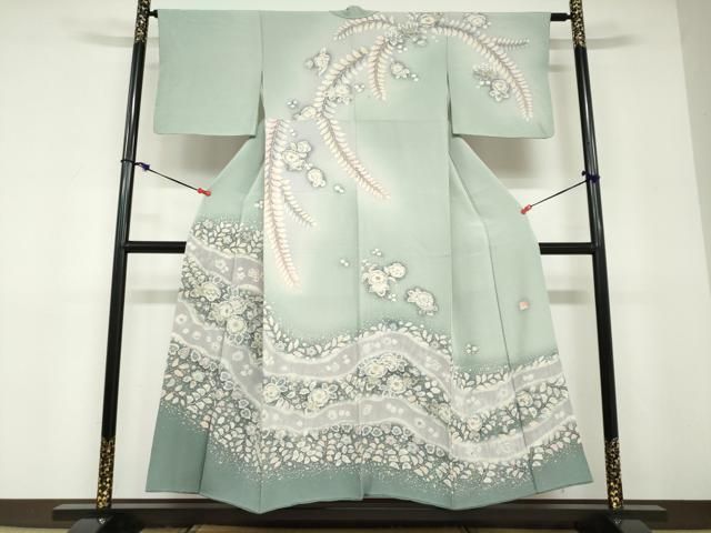 平和屋着物●訪問着 作家物 絞り 辻が花 正絹 逸品 DABD9199ud