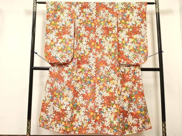 平和屋着物∵女の子 十三参り 子供 祝着 肌襦袢付き 枝梅文 金彩 逸品 DABC5432ma