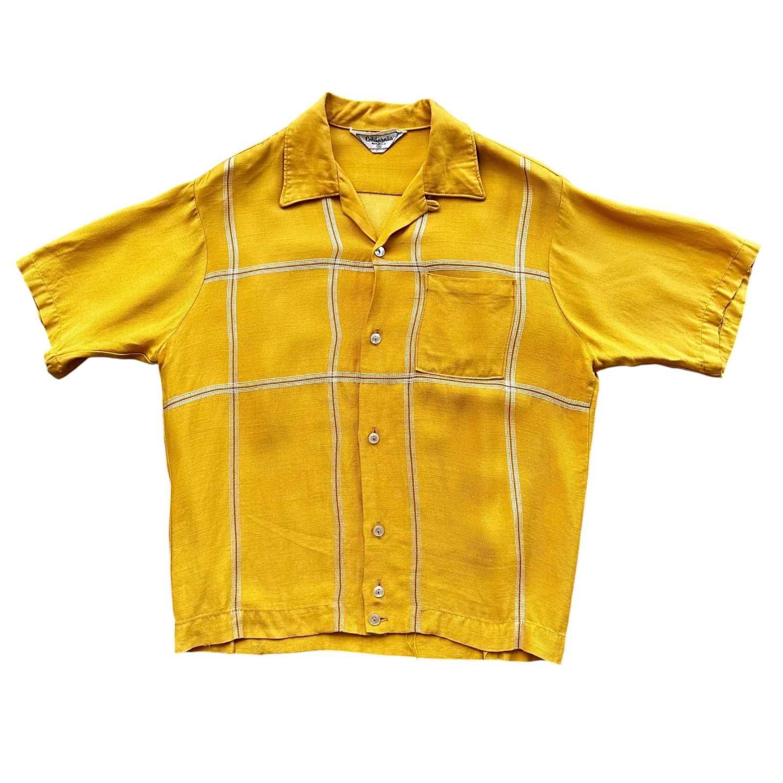 60s Open Collar Rayon Shirts 