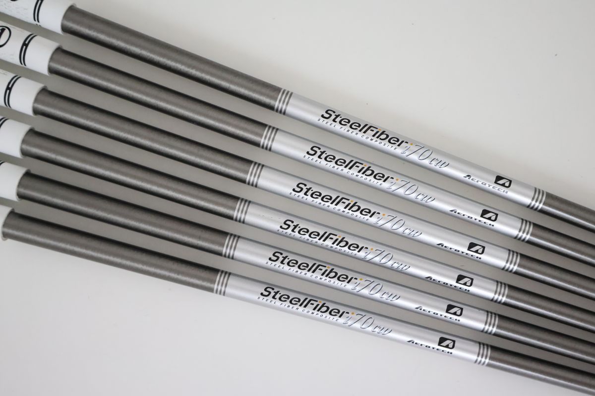 ●【アイアン用　6本セット】AEROTECH　Steel Fiber☆エアロテック　スチールファイバー　fc70cw　R　シャフト（89943