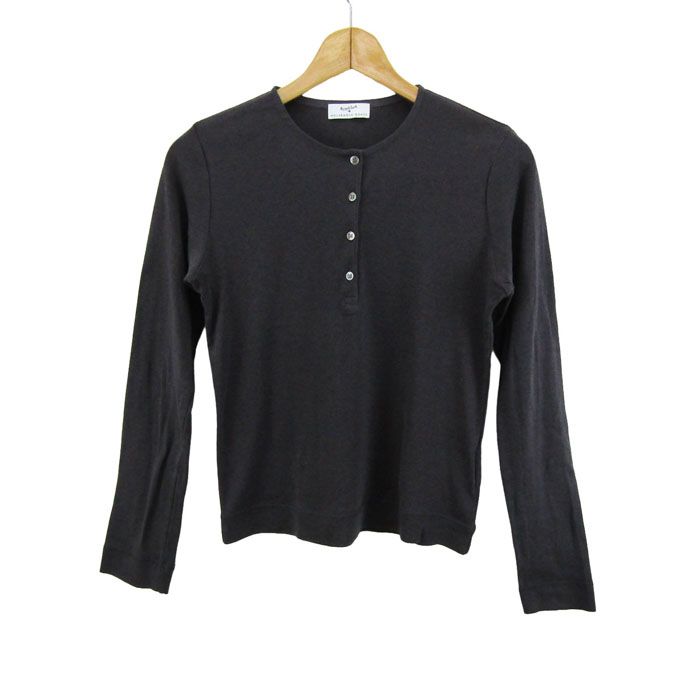 マーガレットハウエル カットソー シャツ トップス 長袖 ウール混 日本製 レディース ﾌﾘｰサイズ グレー MARGARET HOWELL 【中古】