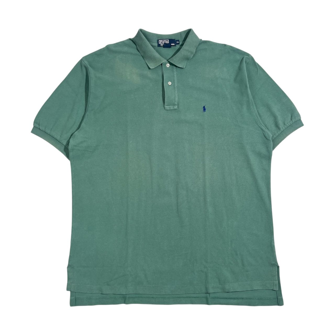 90s Polo by Ralph Lauren ラルフローレン 鹿の子 半袖 ポロシャツ サイズ XL /グリーン系 メンズ ヴィンテージ 北マリアナ諸島製