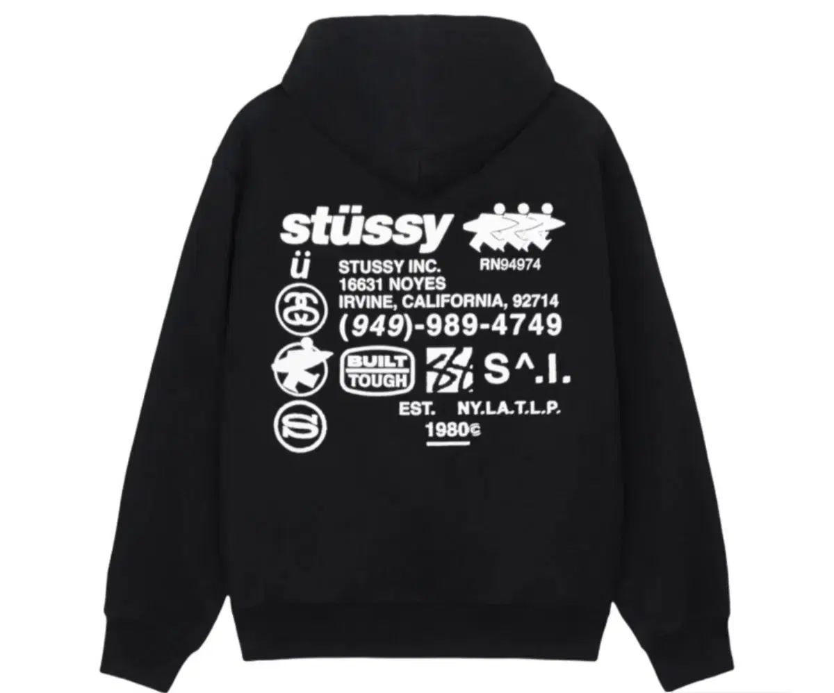 STU SaTurday of Us DNA ジップアップ ブラック L