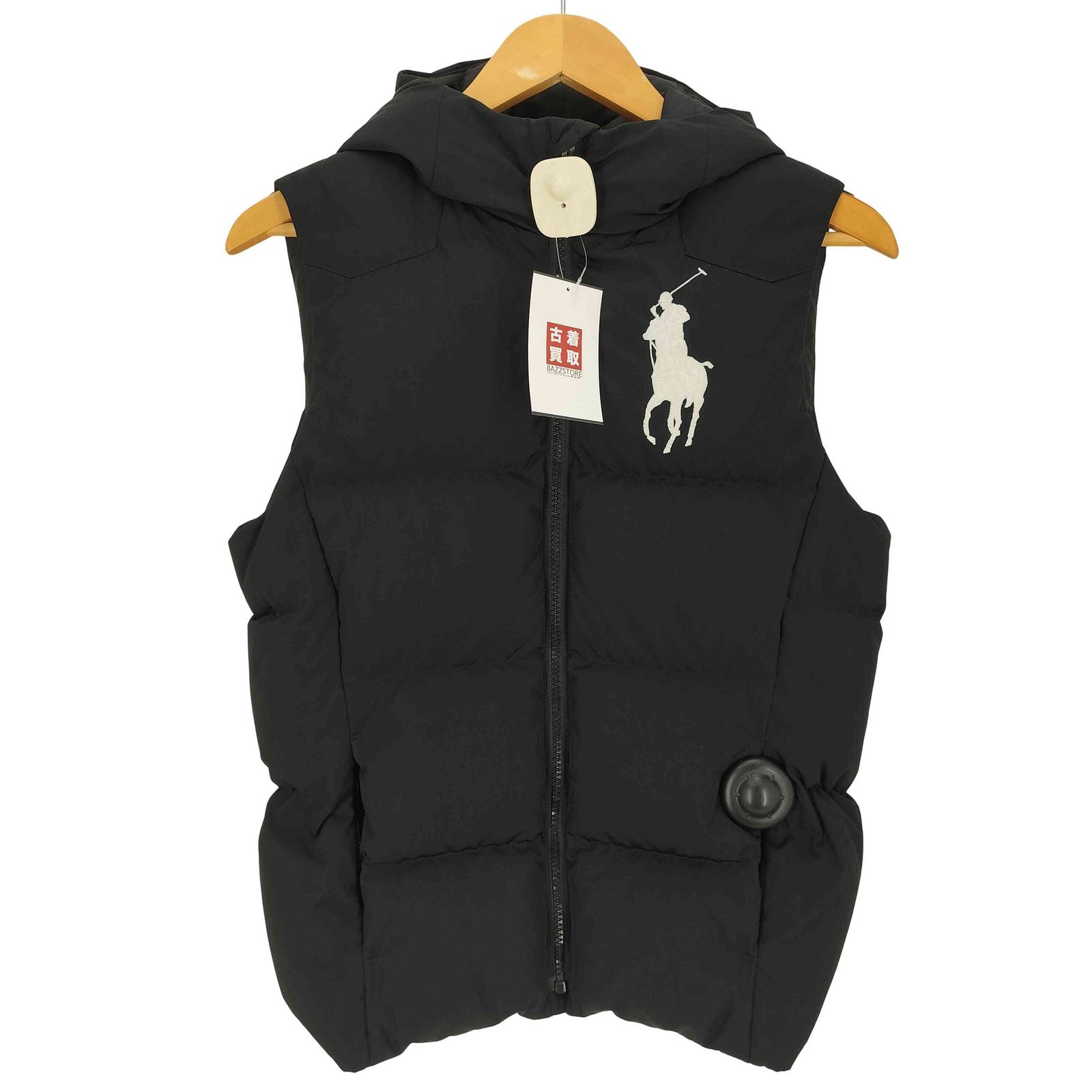 ポロラルフローレン POLO RALPH LAUREN ビッグポニー刺繍 フーディダウンベスト メンズ import：L