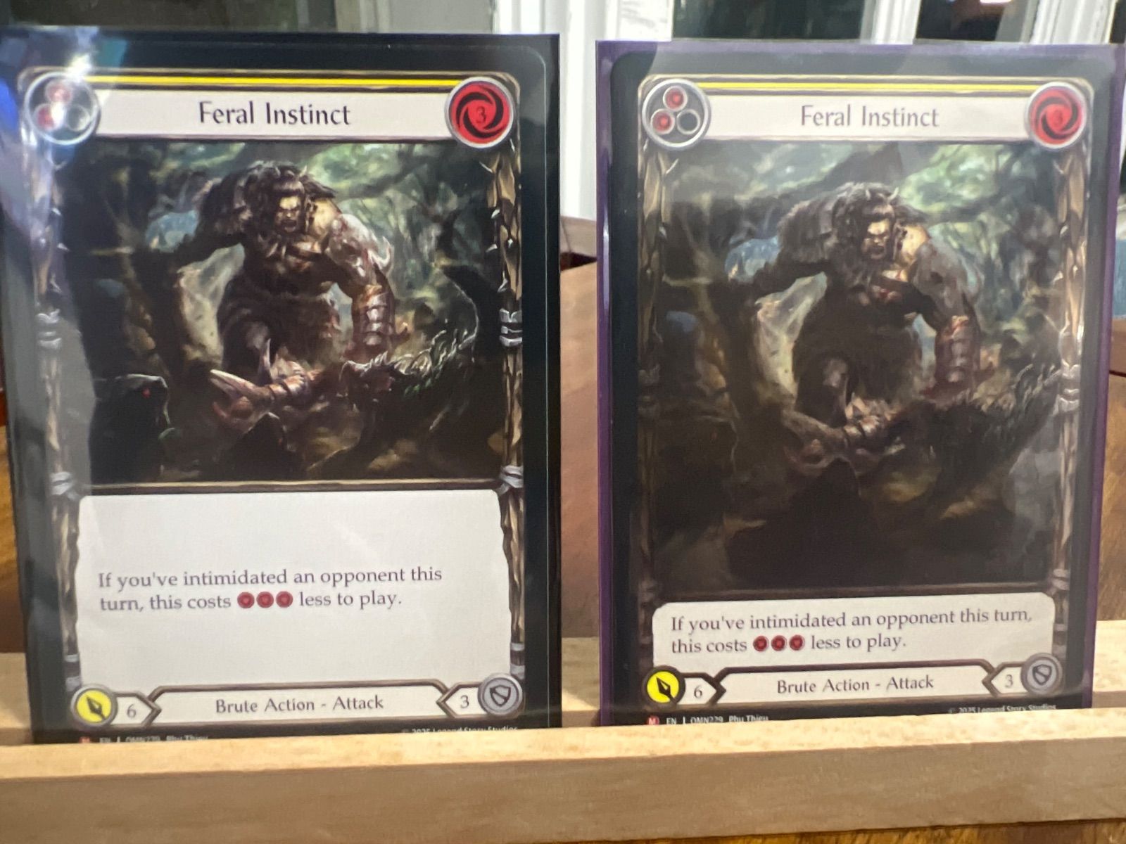 FaB 獣の本能 Feral Instinct OMN229 Cold Foil＋通常 【公式通販】