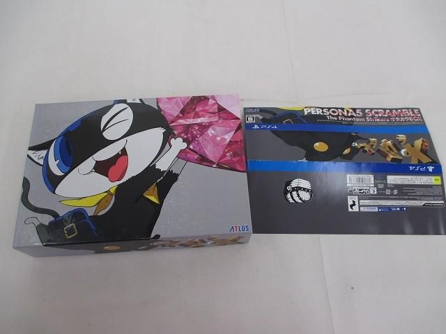 美品 ゲーム プレイステーション4 PS4ソフト ペルソナ5 スクランブル ザ ファントム ストライカーズ オタカラBOX
