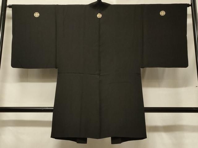 平和屋着物＃男性 長羽織 黒紋付き 正絹 逸品 CABF1239in - メルカリ