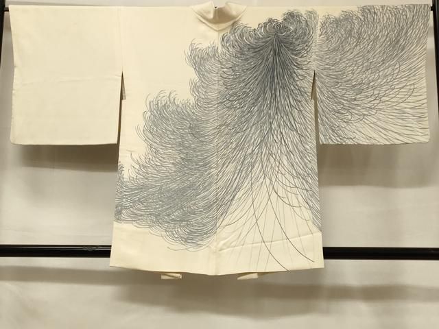 平和屋着物＃羽織　刺繍　乱菊　銀糸　正絹　逸品　CABF1270in