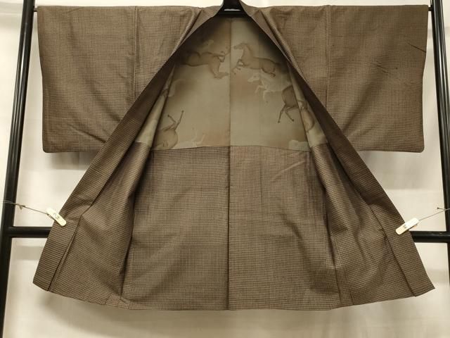 平和屋着物＃男性　本場大島紬　長羽織　絣文様　正絹　逸品　CABF1273in 平和屋着物＃男性 本場大島紬 長羽織 絣文様 正絹 逸品 CABF1273in