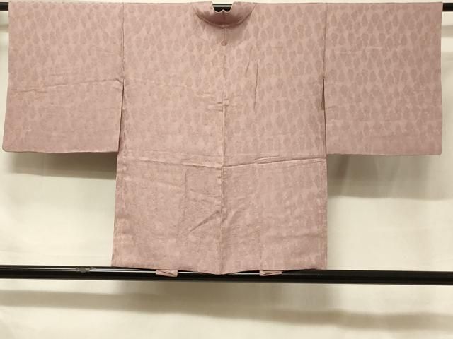 平和屋着物＃羽織　色無地　樹林地紋　白茶色　正絹　逸品　CABF1279in