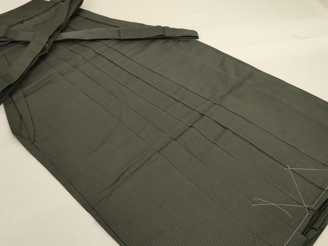 平和屋着物＊夏物　男性　馬乗り袴　縞　正絹　逸品　AABH6481jd