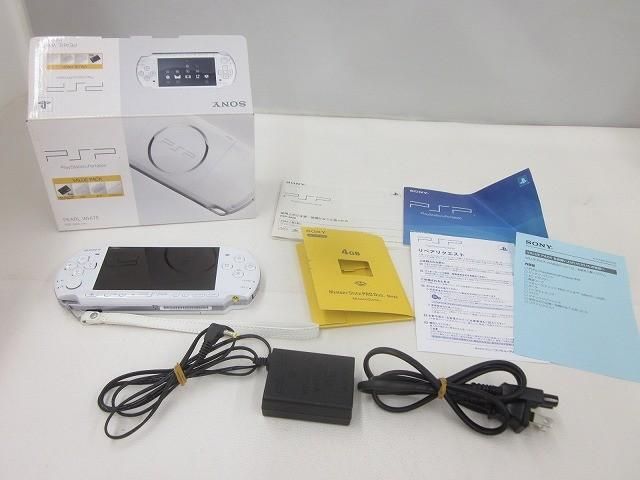 中古品 ゲーム PSP 本体 PSP3000 パールホワイト 動作品 箱付き