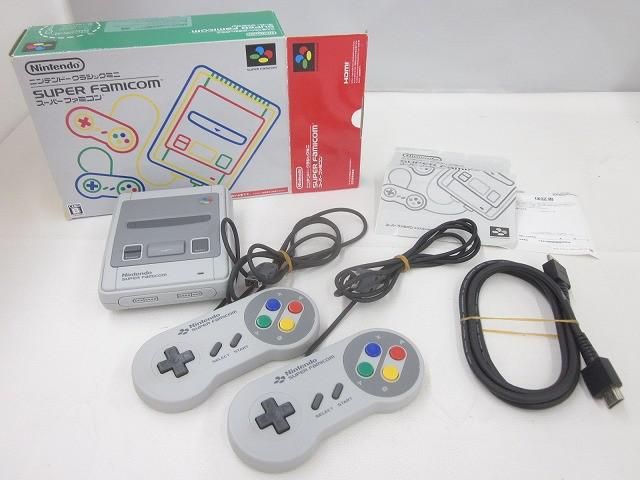 良品 ゲーム ニンテンドークラシックミニ 本体 スーパーファミコン CLV-301 動作品 箱・コントローラー・HDMIケーブル付き