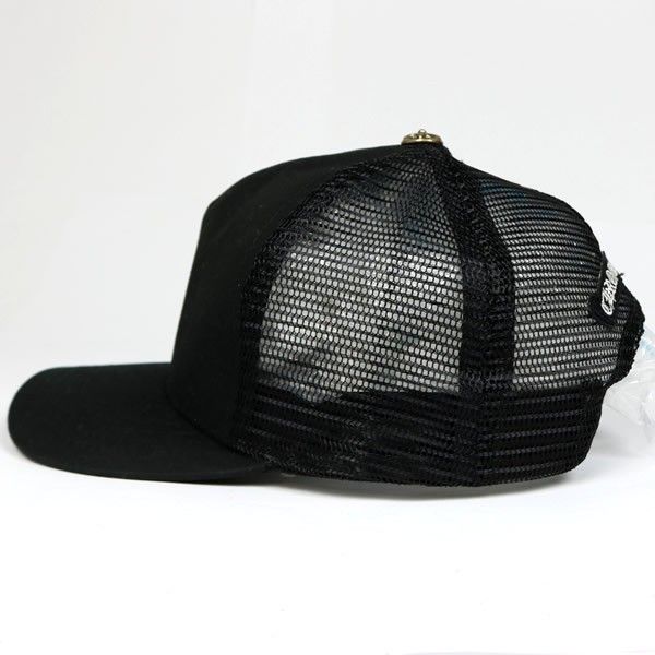 【新品未使用】chrome クロム トラッカーキャップ 黒 CHROME HEARTS 新宿店 クロムハーツ スモールクロス トラッカー