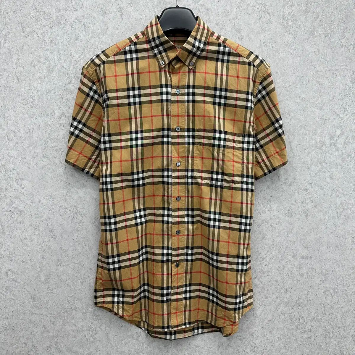 90 BURBERRY バーバリー メンズ ノヴァチェック 半袖 シャツ