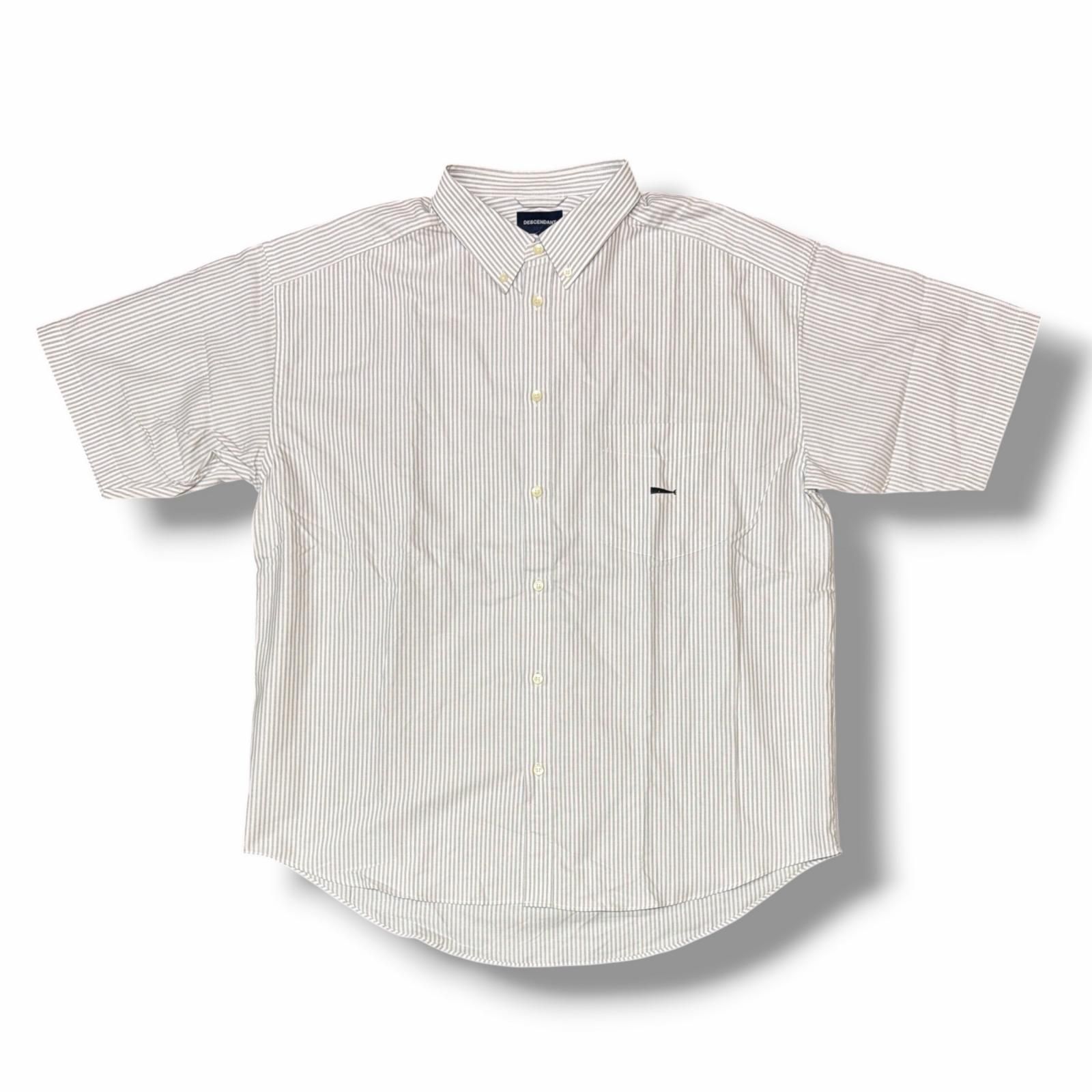 参考上代24200円 未使用 DESCENDANT 25SS OXFORD SS STRIPE SHIRT 