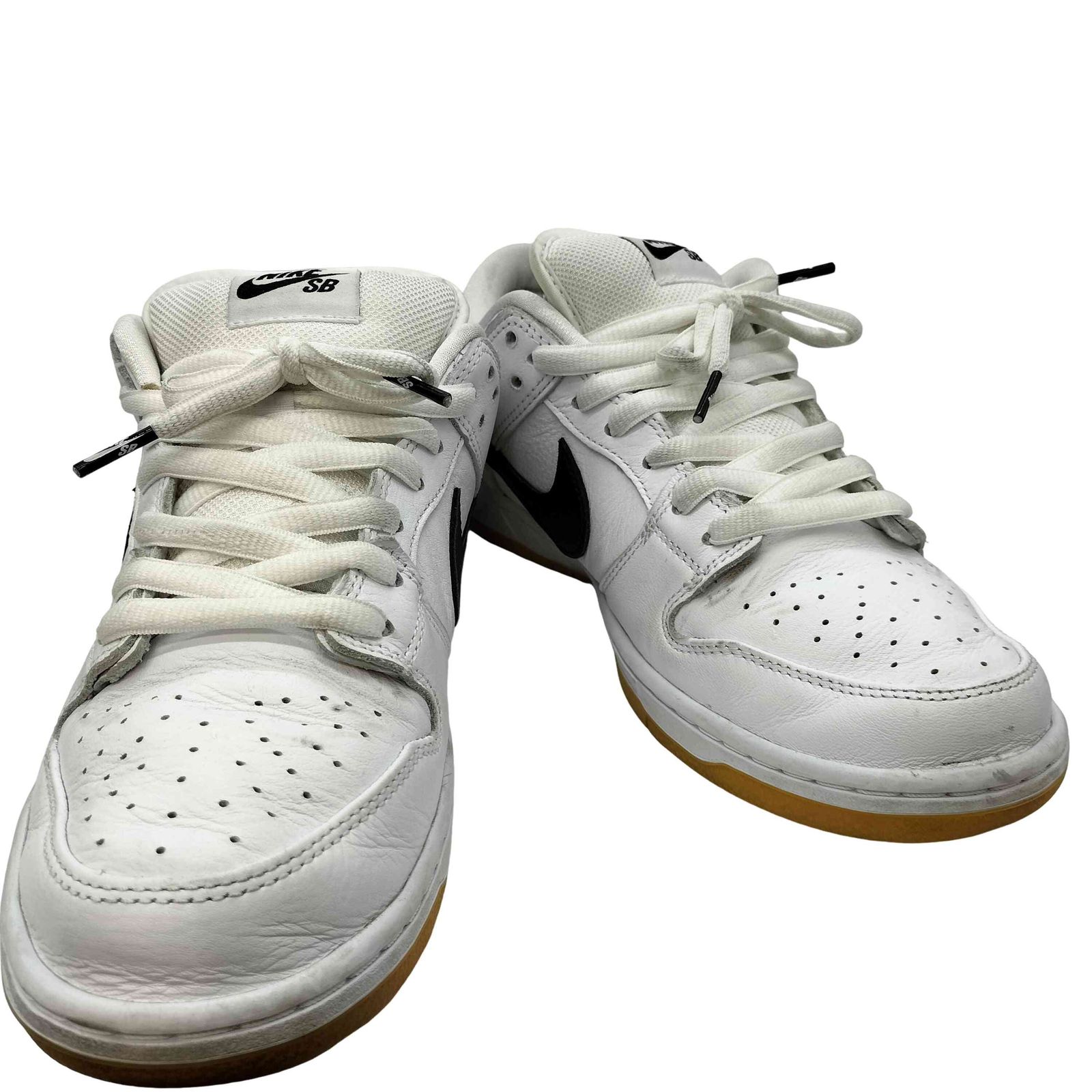 ナイキスケートボーディング NIKE SB Dunk Low Pro Black & White Gum Pack スニーカー メンズ JPN：27.5