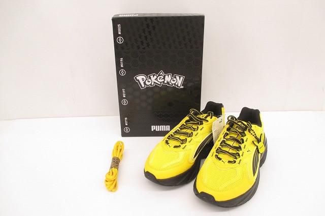 未使用 プーマ PUMA ×ポケモン ピカチュウ フェード ニトロ スニーカー 23cm イエロー ブラック レディース