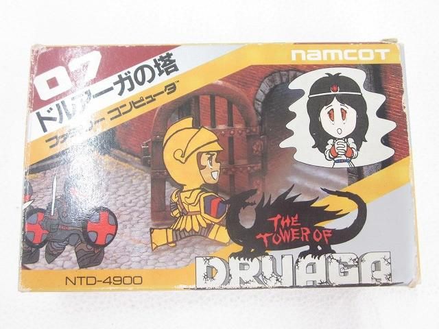 中古品 ゲーム ファミコン ソフト ドルアーガの塔 箱説付き - メルカリ